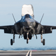 An F-35B assigned to the Patuxent River Integrated Test Force performs flight trials aboard the Royal Navy aircraft carrier HMS Queen Elizabeth (R08) on November 3, 2018. The Royal Navy and Royal Air Force will operate the F-35B to replace the Harrier GR9 and Tornado GR4.